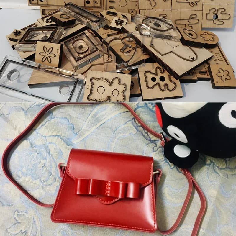 Japanese steel knife mold, leather DIY shoulder bag, knife mold, hand leather tool knife mold