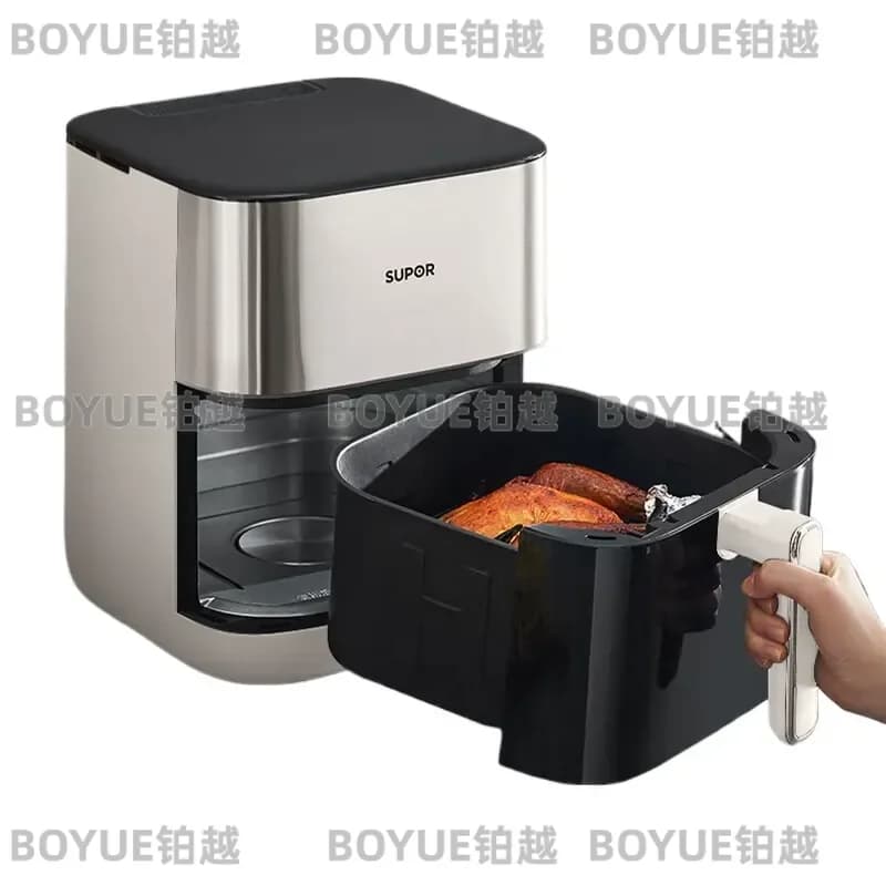 6L Large Capacity Air Fryer Electric Oven Multifunctional Visual Cooking Appliance Household Kitchen Tool for Healthy Frying