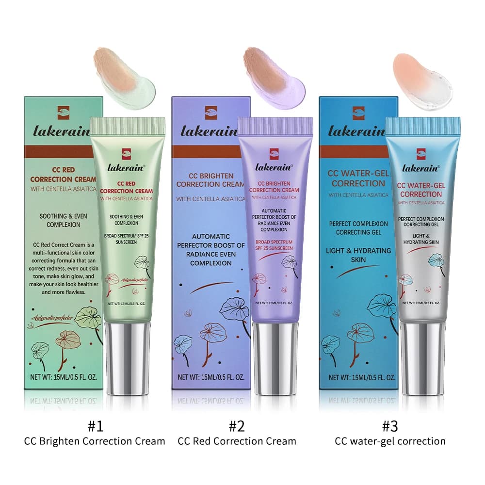 3 pcs CC Cream Fluid foundation that changes color Centella High cover Korean foundation Cream for makeup base face