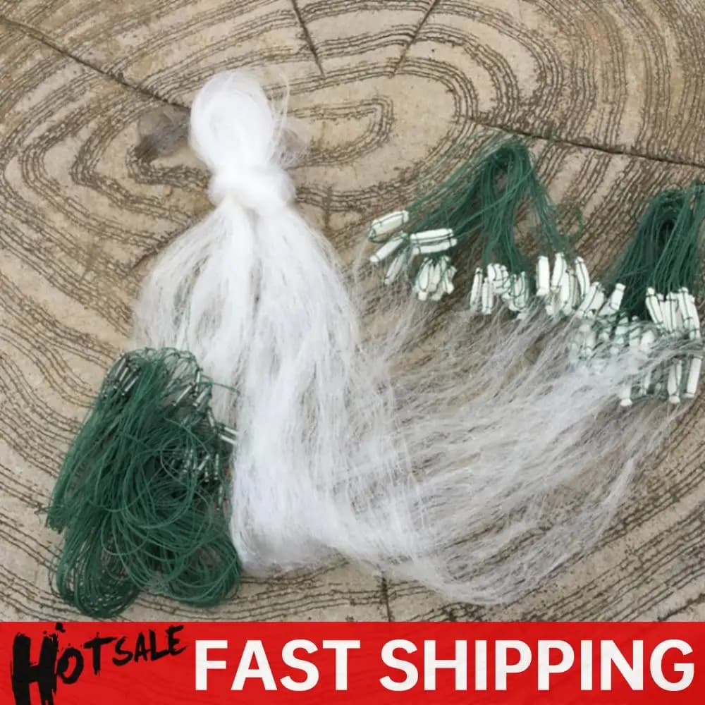 Rete da pesca con striscia in nylon Rete da imbrocco monofilamento Tre strati Attrezzatura da pesca con rete a gabbia per carpa cruciana
