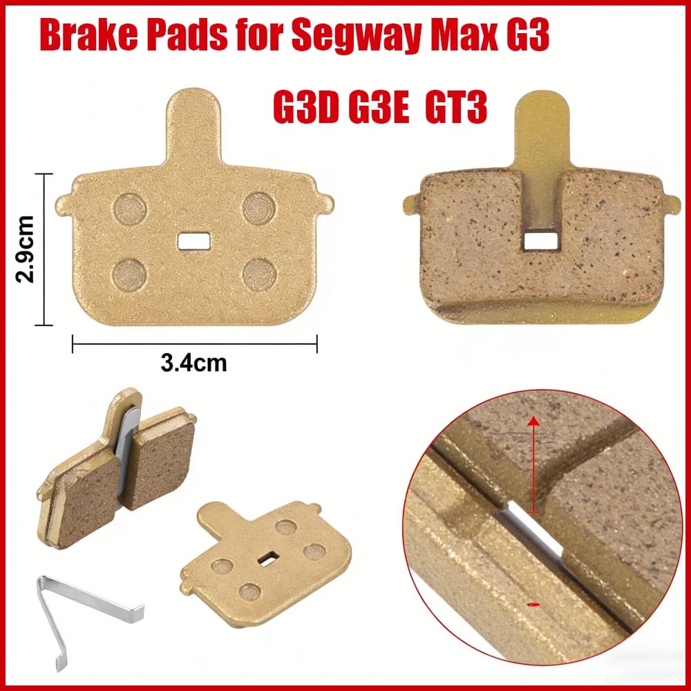 Pastiglie freno anteriori e posteriori per monopattino elettrico Segway Max G3 GT3 G3D G3E, accessorio di ricambio per pinza freno a disco meccanico