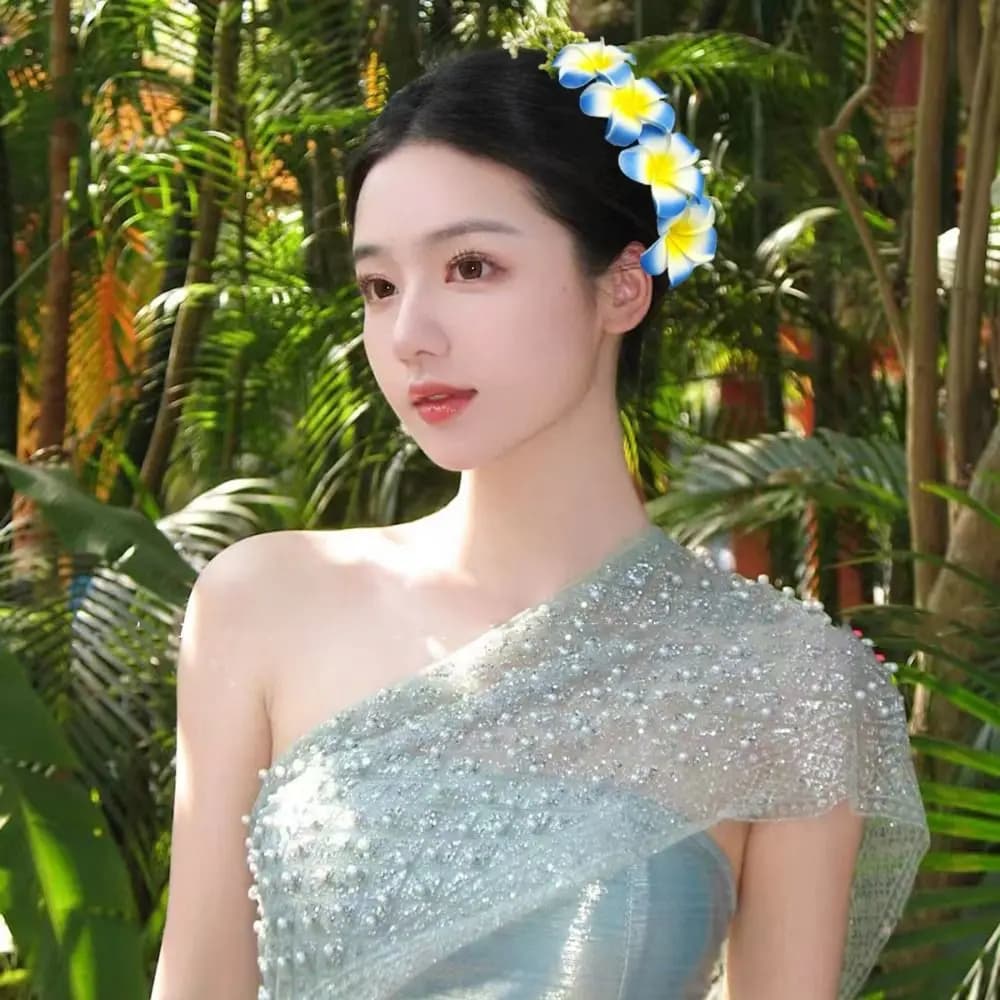 Dai Flower Hair Comb Thailand Hair Clip Thai Hair Accessories Ethnic Style Fixed Combs Wedding Bride Accessories Female Headwear