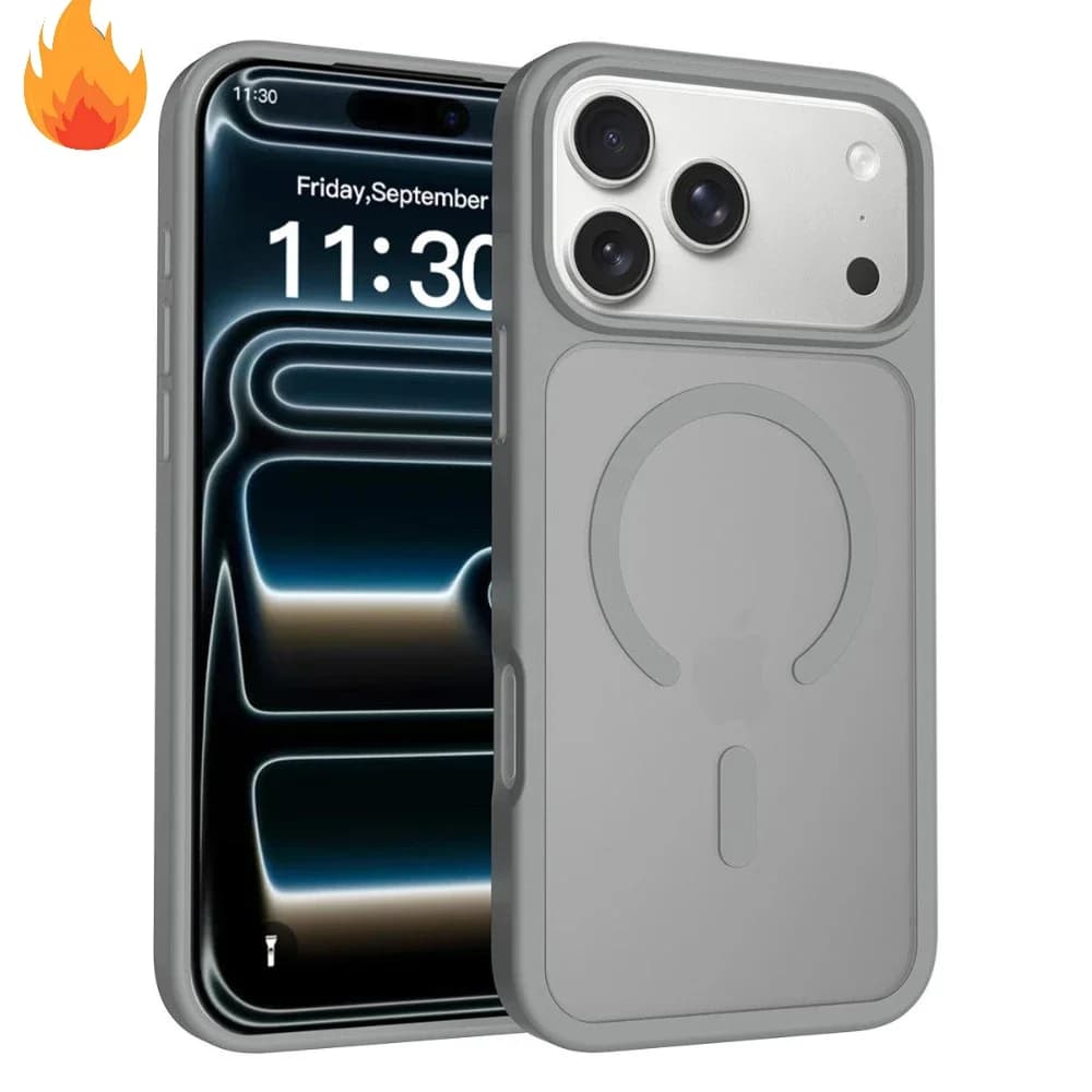 Original Magnetic Matte Frosted Clear Slim Case For iPhone 18 Pro Max 17 Air 16 15 14 13 Plus For Magsafe Wireless Charge Cover