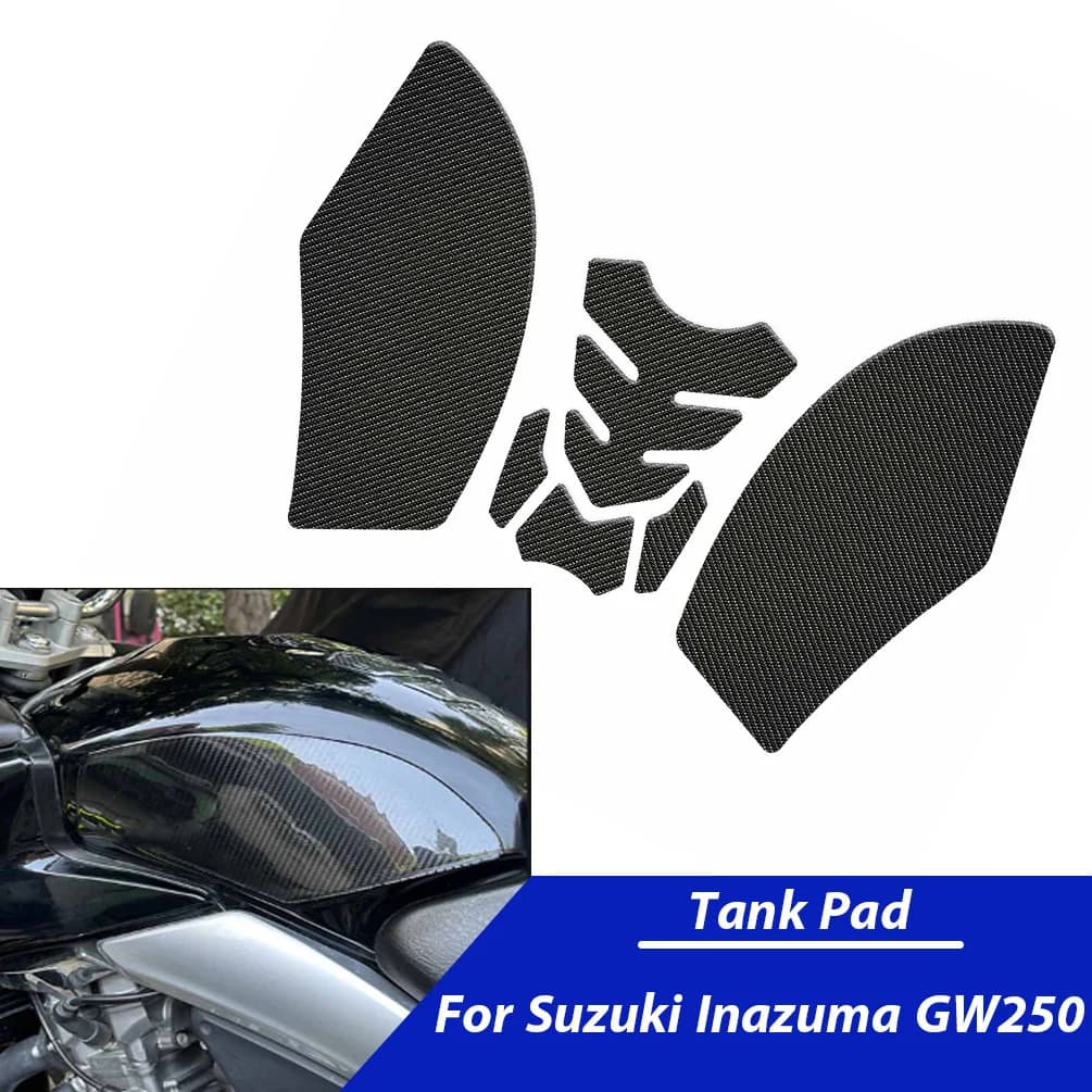 Motorcycle Tank Traction Side Pad For Suzuki Inazuma GW250 GW 250 Gas Fuel Knee Grip Decal Stickers Anti-Slip Protective