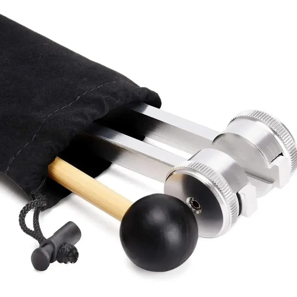 128 Hz diapason set, weighted bio-acoustic diapason for chakra healing, sound therapy, stress alleviation.