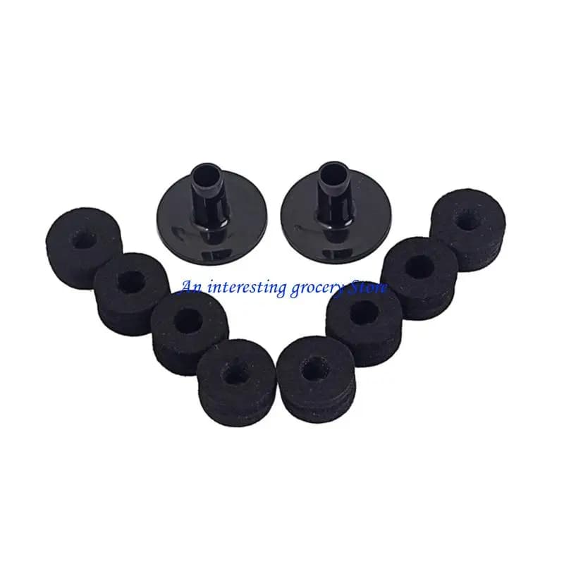 652D Set coperture inferiori in feltro per pedale per batteria da 10 pezzi in plastica