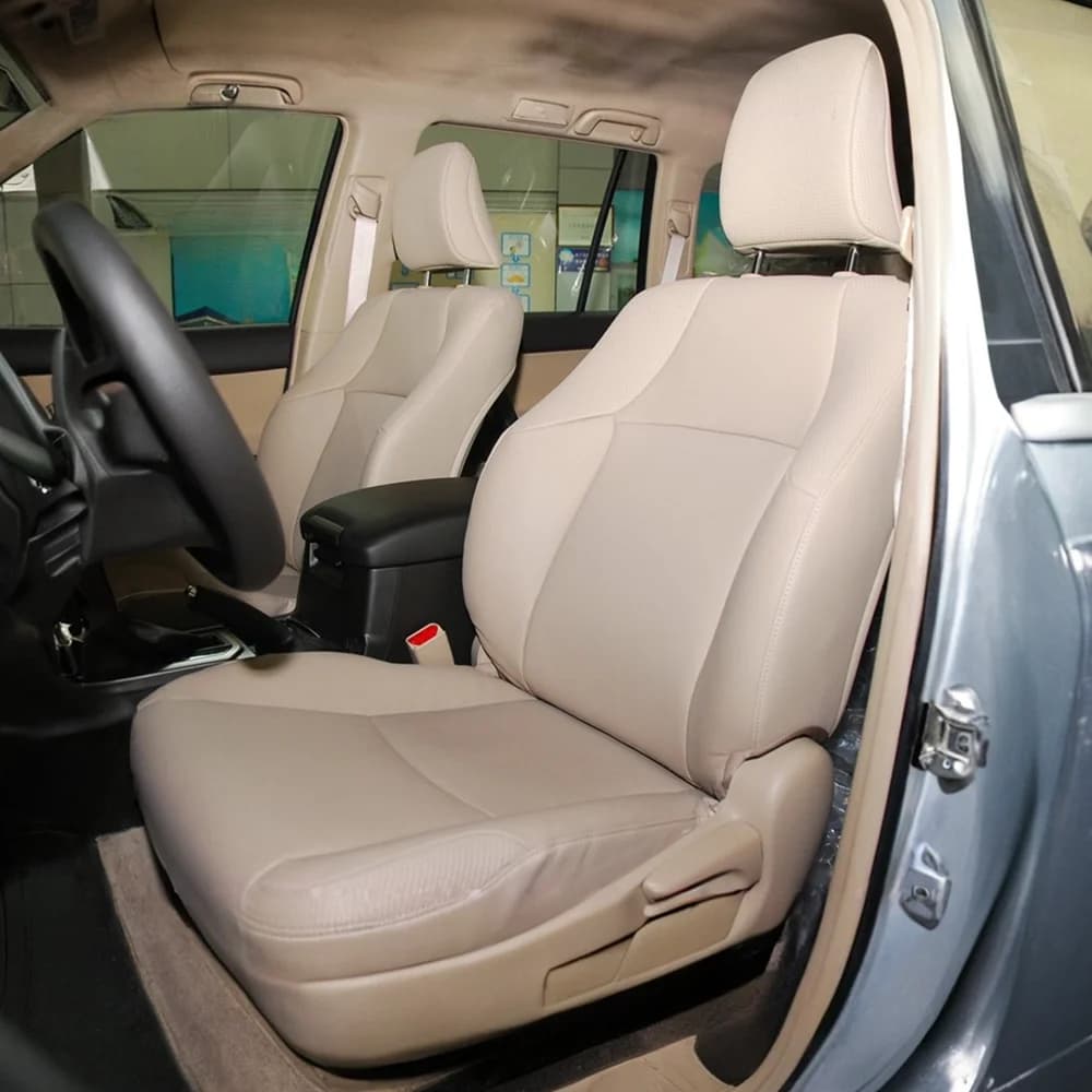 For Toyota Prado Land Cruiser 2014 2015 2016 5 Seats PU Leather Custom Car Seat Covers Full Set Interior Protector Accessories