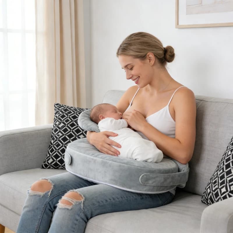 Multi Functional Nursing Pillow Newborn Lying Down Feeding Waist Protection Breastfeeding Pad Nursing Pillow Wrap Around Design