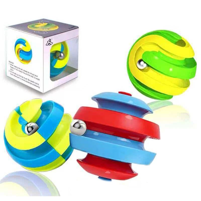 Grande sfera orbitale Fidget Spinner Pista rotante Infinito Flip Change Puzzle Novità Creativa Antistress Giocattoli Regali
