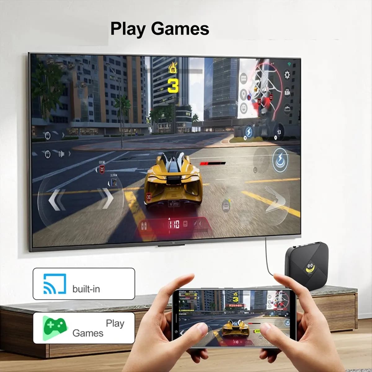 Banana TV X2 TV Box 2GB + 8GB Android 14 BT5.0 4K UHD S905L3 2.4G/5G WiFi Smart TV Box Set-Top Box AU PLUG