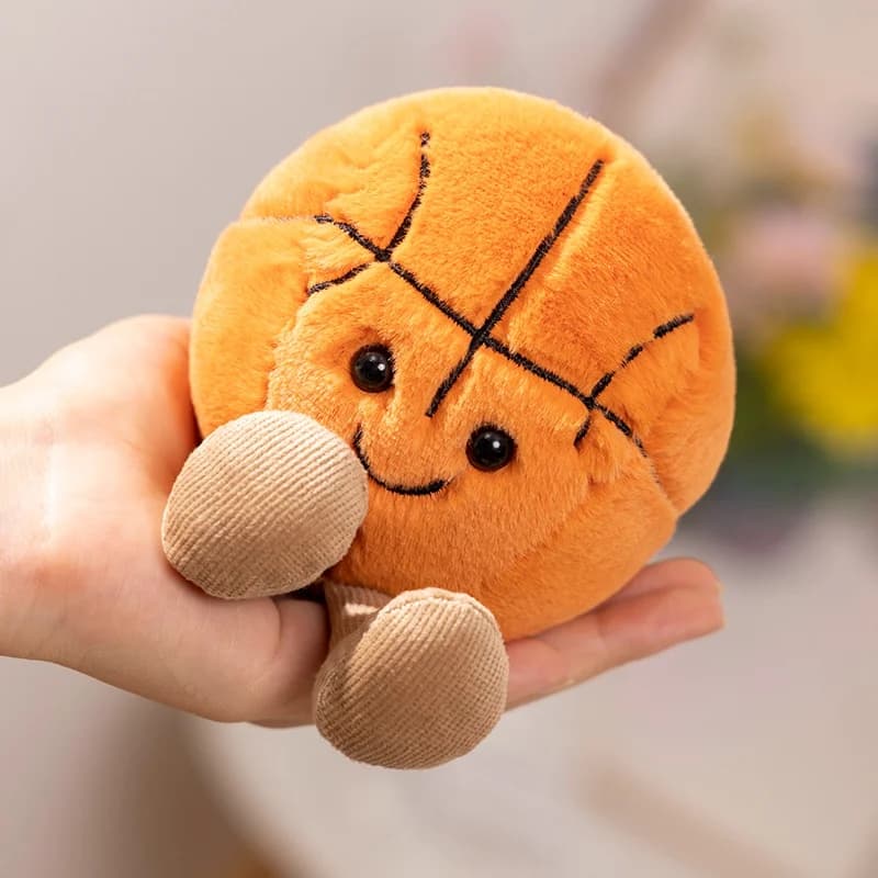 Bambola con piedi Peluche Bambola Giocattoli Morbido peluche Baseball Basket Calcio Pallone sportivo Gioca Tennis Calcio Divertimento Casa Peluche Ornamento