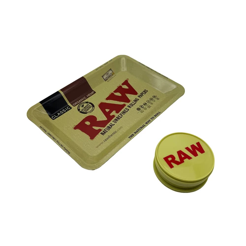 18x12.5 cm Kit vassoio per tabacco in metallo 60MM Set smerigliatrice per erbe in plastica Rolling Erba Spezie Frantoio Accessori per fumatori