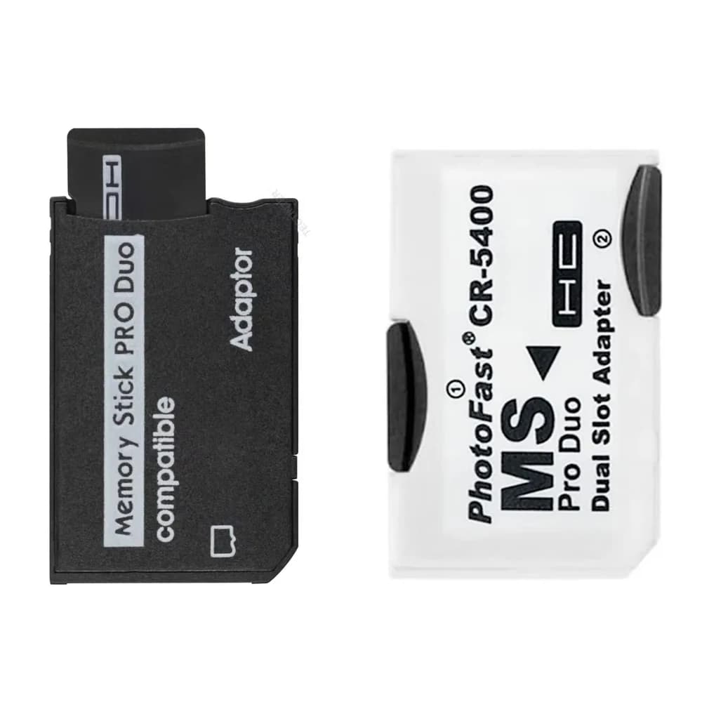 Per PSP Memory Stick a slot singolo e doppio Lettore di schede Pro Duo Adattatore per scheda SD SDHC TF a MS per accessori convertitore PSP