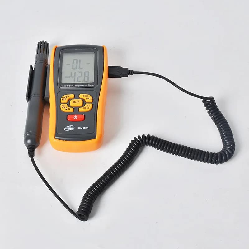 GM1361 Industrial Digital Igrometer Thermometer with Separate Round Without Contact and Data Freezing Function