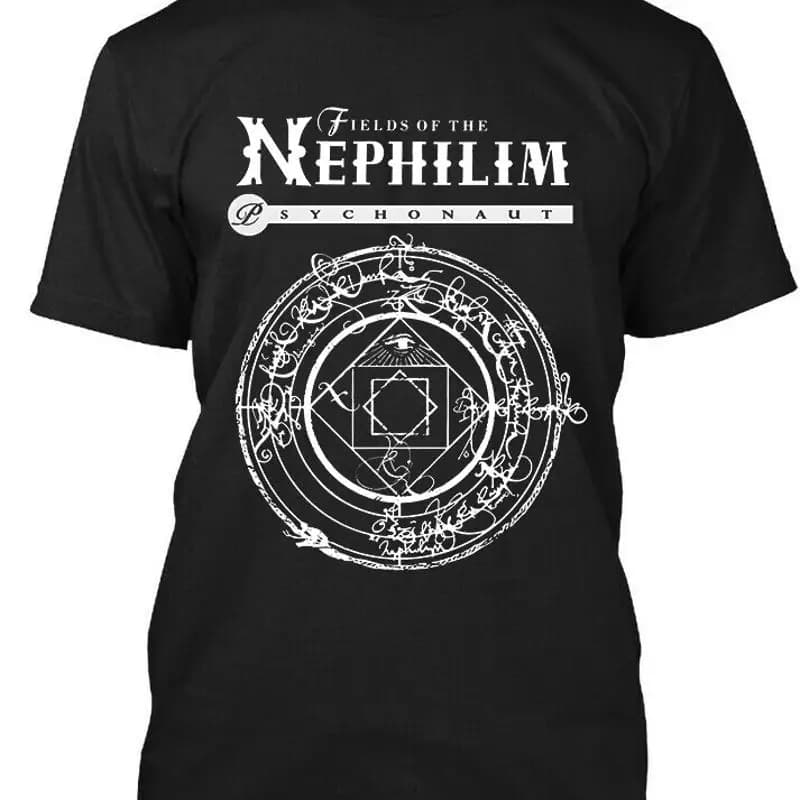 T-shirt con logo in inglese Limited NEW Popular Fields Of The Nephilim Psychonaut S 4XL