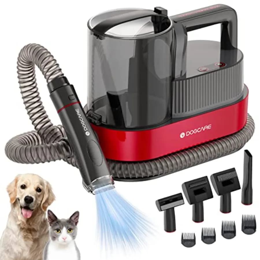 Kit Tosatrice per Animali Domestici con Aspirazione a Vuoto, Rimuove il 99% dei Peli, Tosatrice Professionale per Cani