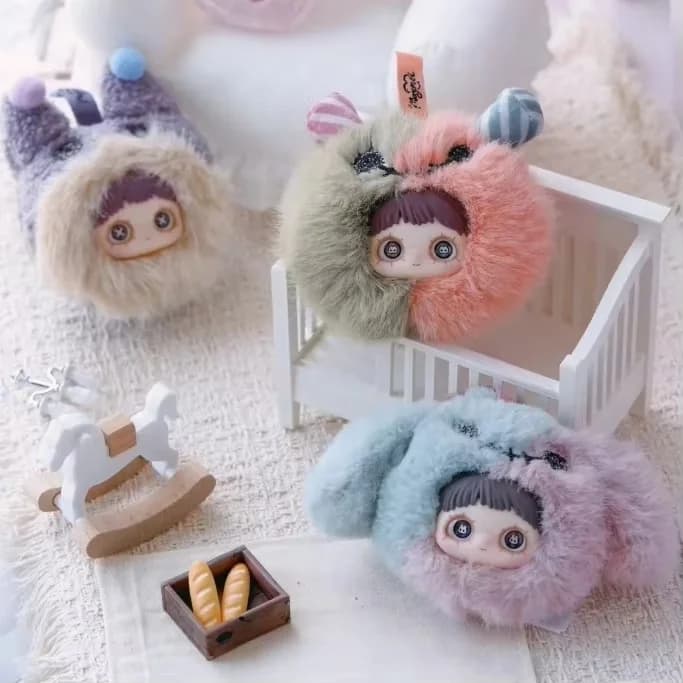 nuova serie Maymei mini Circus scatola cieca in vinile ciondolo Kawaii bambola carina raccogliere ornamento da scrivania tendenza moda regalo ragazza genuina