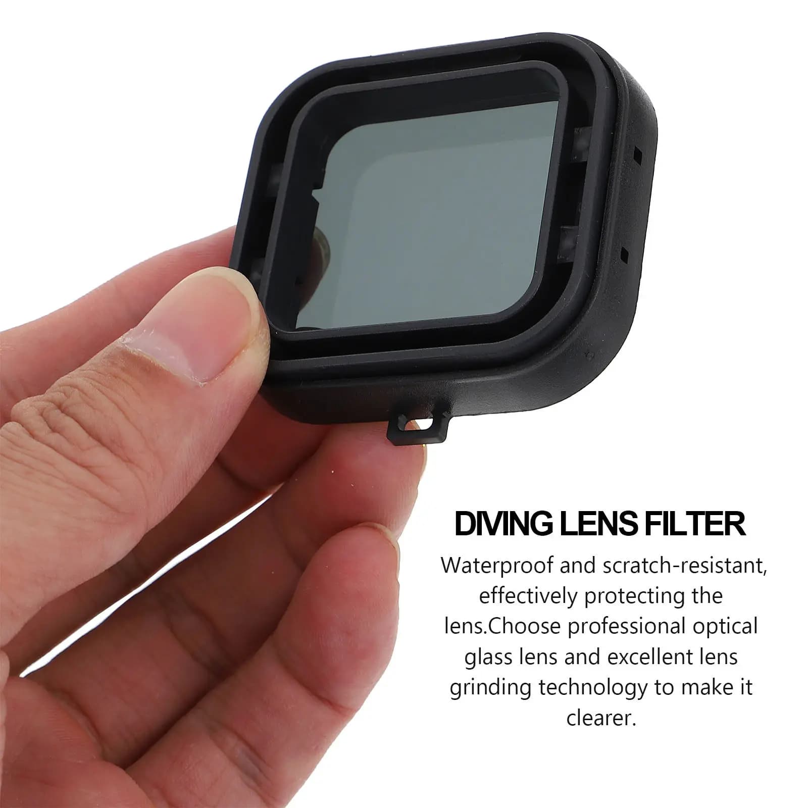 Filtro per lenti da immersione da 4 pezzi, alta riproduzione del colore, acrilico resistente, ABS compatibile con Sj9000 F88br, filtro per fotocamera subacquea per snorkeling