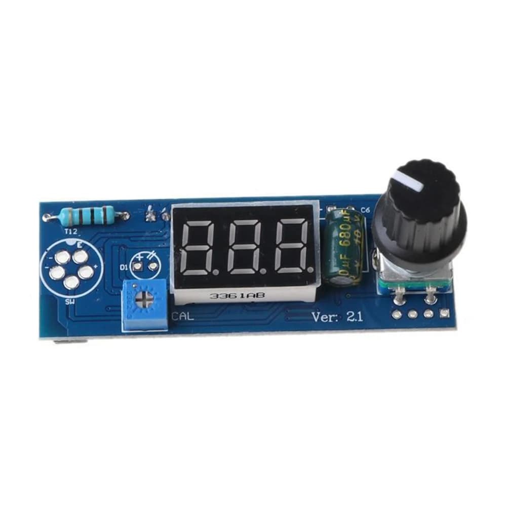 1set di accessori di ricambio per scheda PCB per Kit di controllo della temperatura della stazione del saldatore digitale 12-24V con impugnatura T12