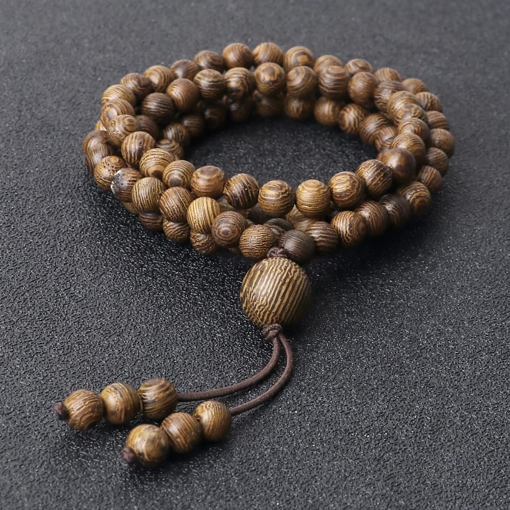 Women Yoga 108 Beads Bracelet Necklace Men Natural Wood Prayer Beaded Bracelet Fashion Buddhist Buddha Friendship Jewelry Gift