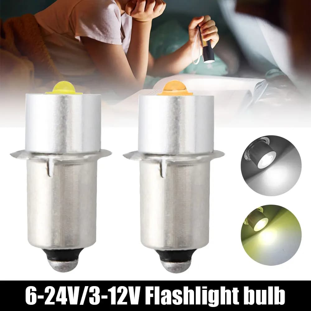 P13.5S E10 BA9S Base 5W Lampadine LED di aggiornamento Torcia Maglite bianca 6500K 3W DC Lampadine di ricambio Torce Lampada da lavoro