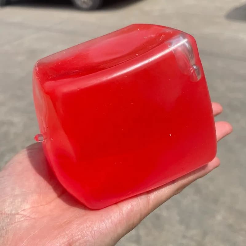 Cubetti di Ghiaccio Extra Grandi in Maltosio, Giocattolo Antistress da Spremere a Forma di Cristallo di Ghiaccio, Regalo per Alleviare lo Stress, Misura Plus