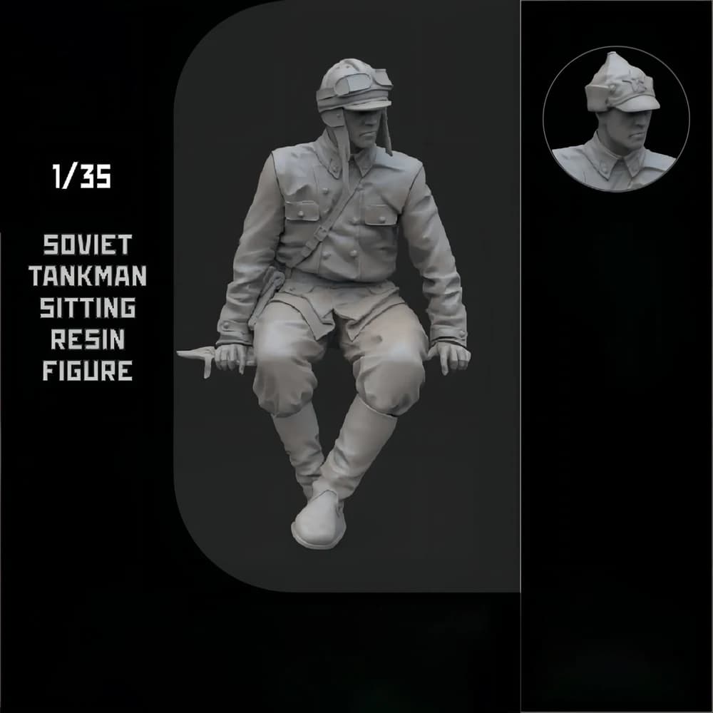 Kit figura modello in resina 1/35 GK, tema militare, non assemblato e non verniciato, 369C
