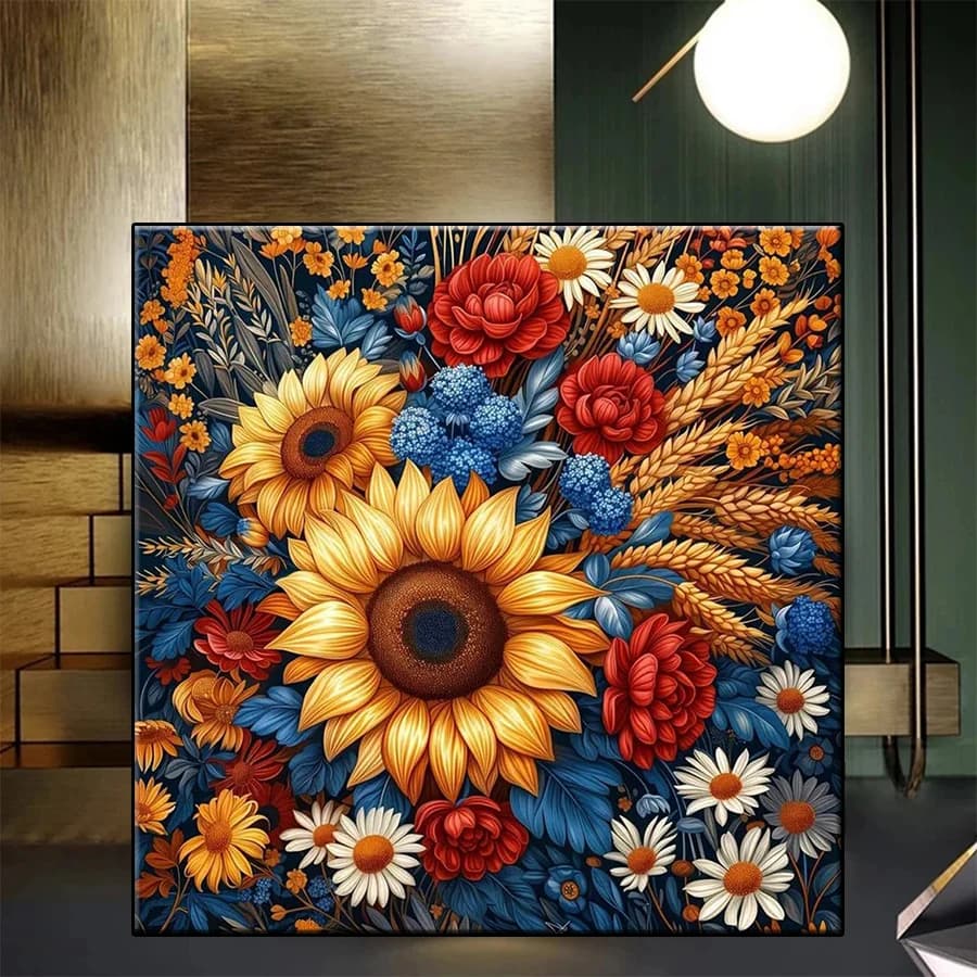 5D DIY Diamond Embroidery Picture Beautiful Plants and Flower Art Diamond Painting Kit New Cross Stitch Mosaic Wall Art