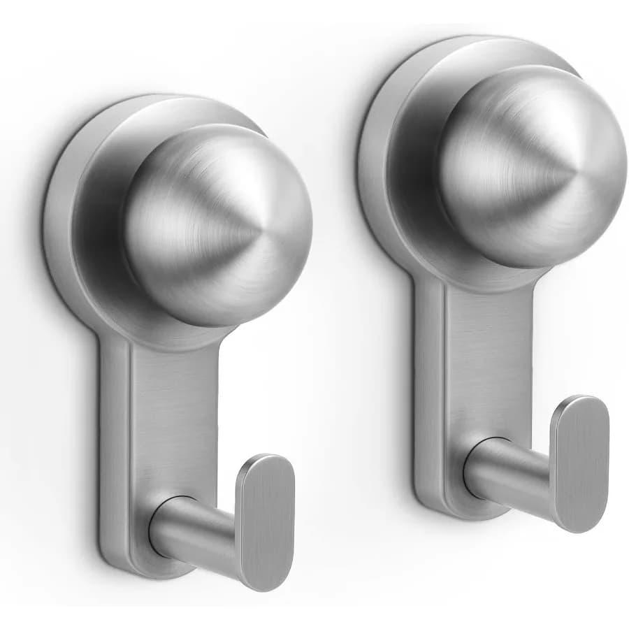Ganci Sr per interni SrNoDrill Ganci per asciugamani rimovibili e riutilizzabili per bagno Ganci a ventosa resistenti per finestre in vetro Confezione da 2 S