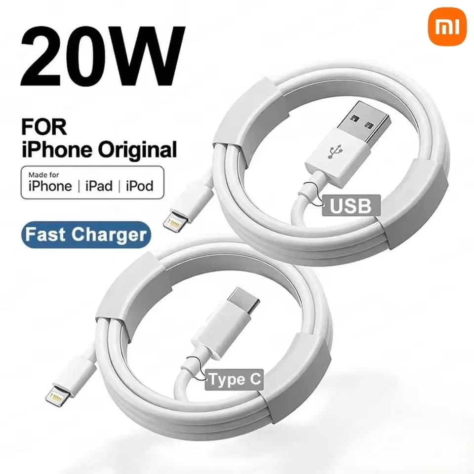 Xiao mi PD3.0 Cavo Lightning da 20 W adatto per Apple 14 13 12 11 Pro Max X XR XS 8 7 Caricatore rapido USB Type-C Accessori per telefoni
