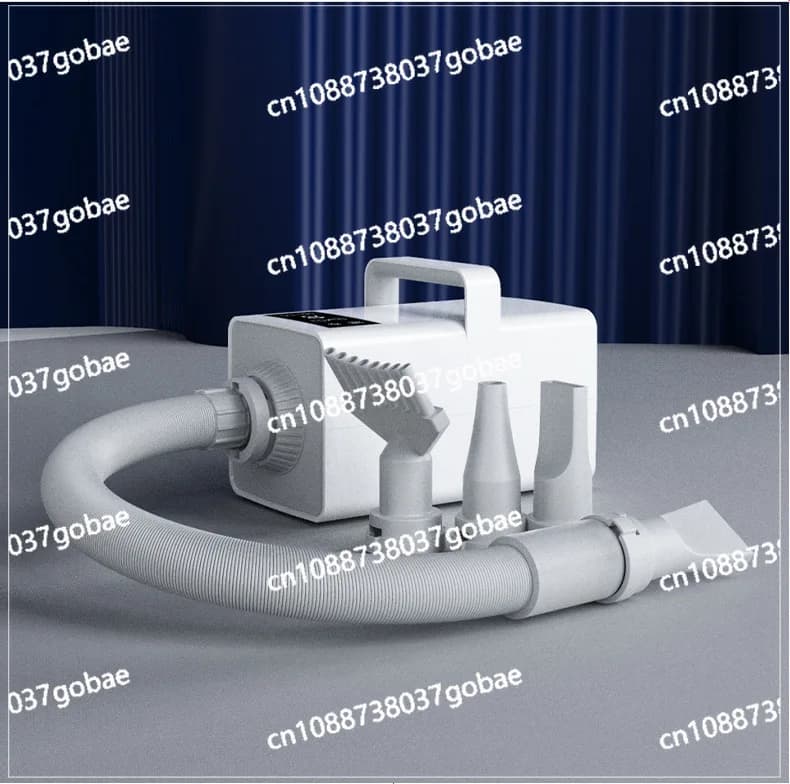 High-powered pet hair dryer, silent, for large dogs and cats, to dry the hair and remove the water.