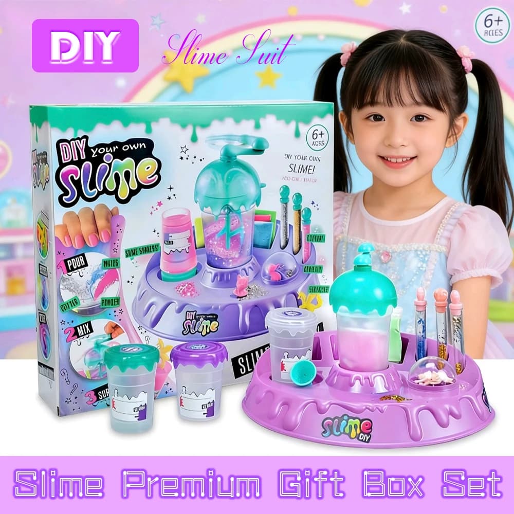 Super Dreamy Slime Set, Children's DIY Crystal Slime Toy, Magical Slime Shaker Cup, Fluffy Crystal Slime Material Pack, Slime Making Workshop Shaker Powder Version, Educational Handmade Gift, Princess Style, Girls' Favorite Stress-Relief Toy, Party Essential, Children's Source of Joy