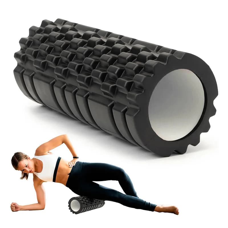 30/33cm Yoga Column Foam Axis Massage roller Muscle Back Muscle MassageThe grid Back training Rolle Pilates Exercise Equipment