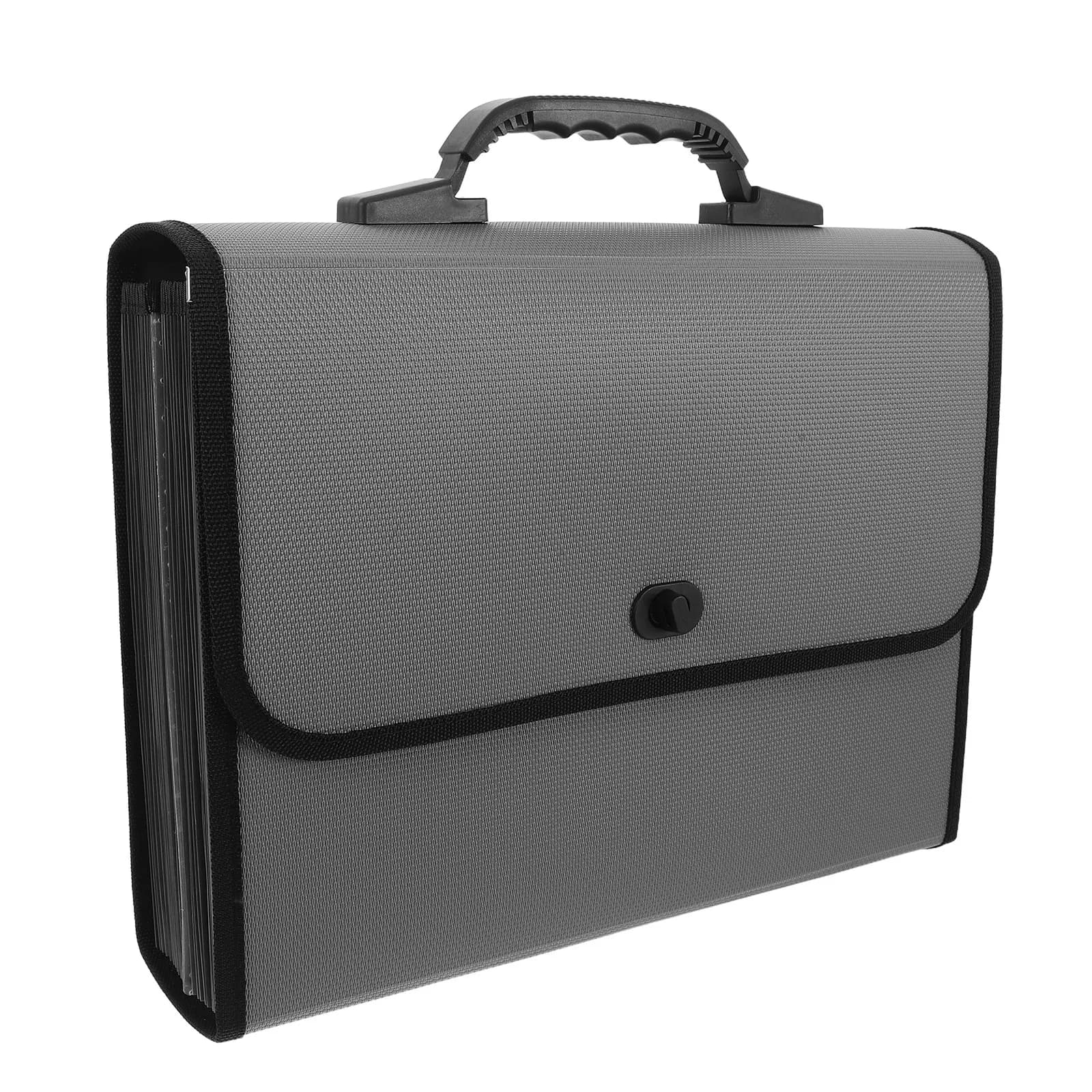 Organizzatore di Documenti a Fisarmonica, Cartella Espandibile Portatile con 26 Tasche A4, Portadocumenti in Plastica con Maniglia e Chiusura a Fibbia per Ufficio e Scuola