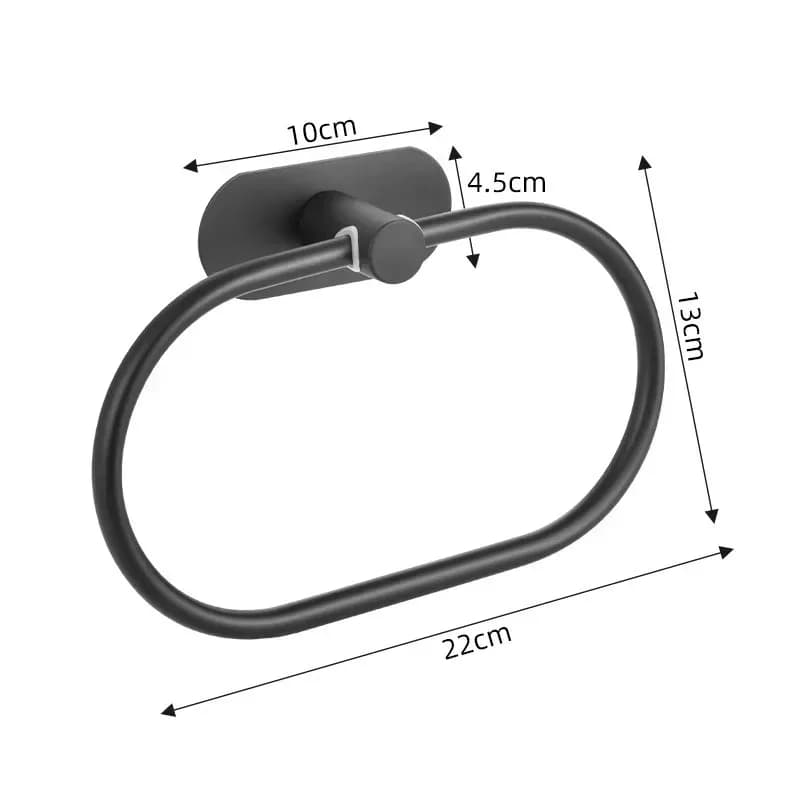 1 pz accessori per riporre la cucina portasciugamani in acciaio inossidabile portasciugamani da bagno autoadesivo gancio per lavaggio barra per binario ad anello