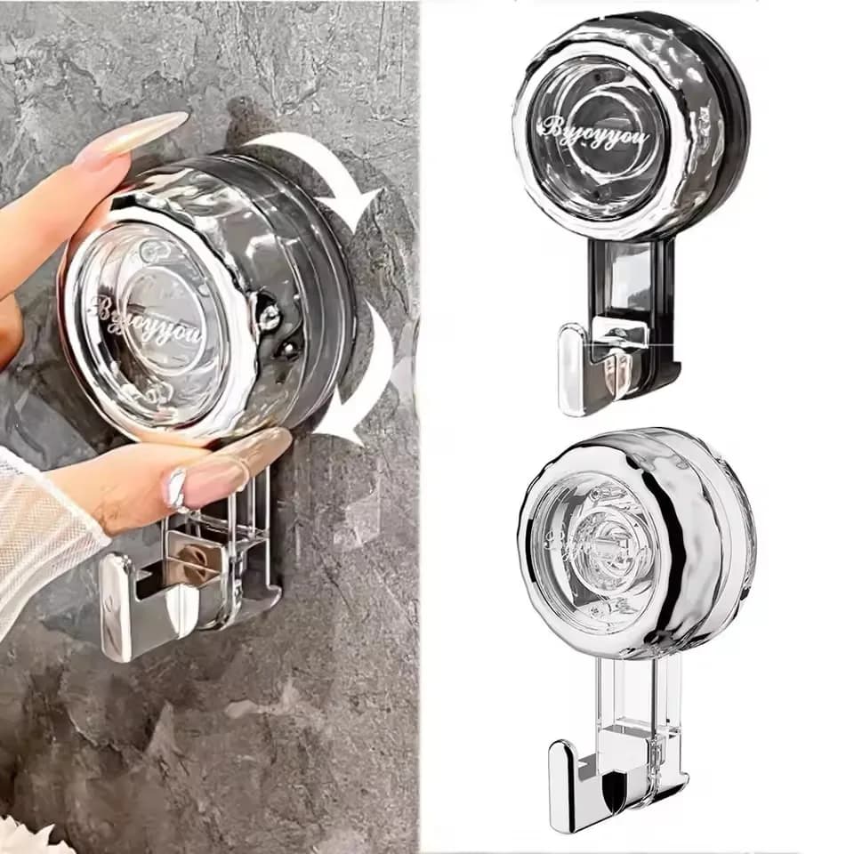 Powerful Suction Cup Hooks Traceless Heavy Duty Robe Towel Hook Keys Clothes Bag Hanger Hook Bathroom Kitchen organizer Accessor