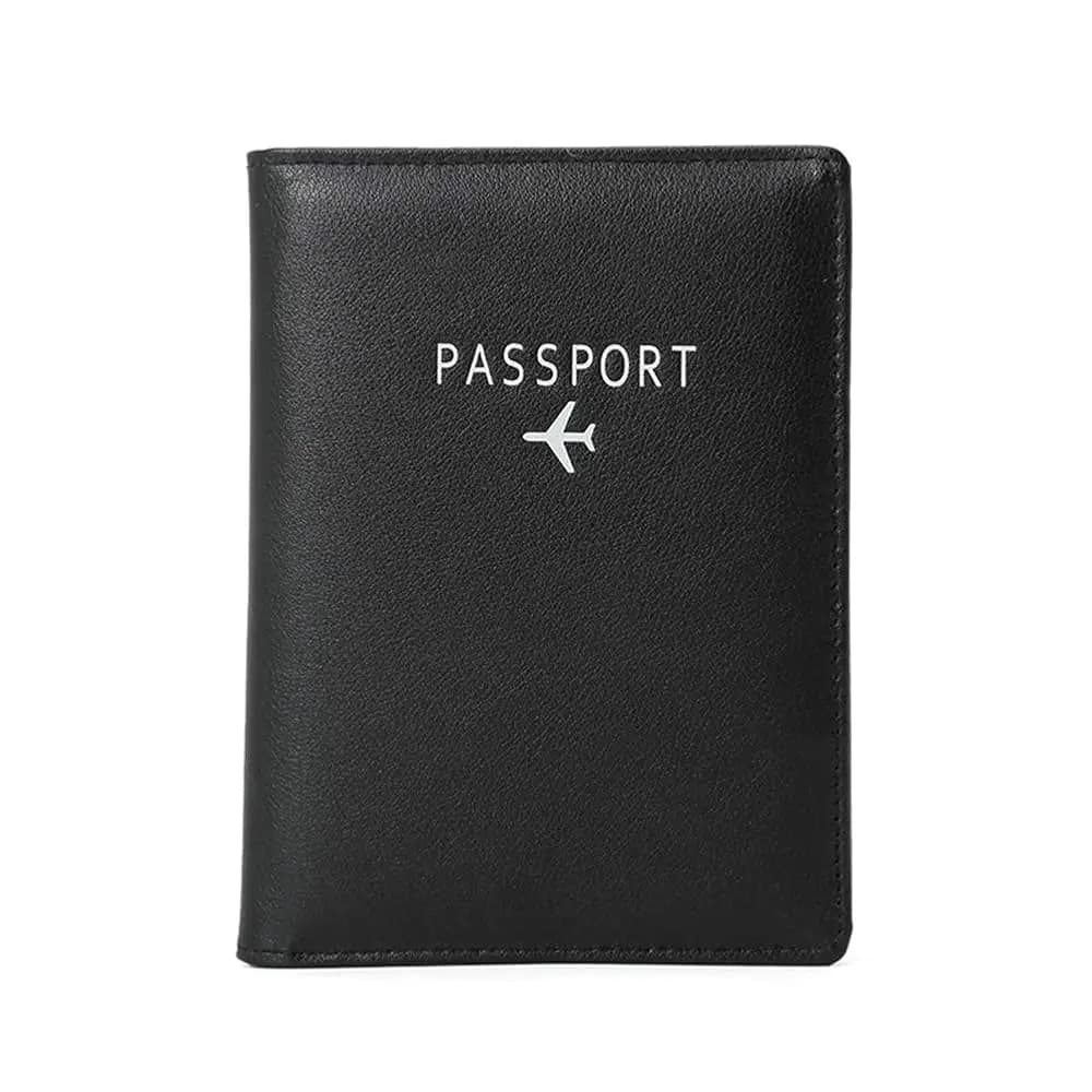 Portafoglio da Viaggio e Porta Passaporto Familiare in Pelle con Blocco RFID, Porta Carte in Pelle, Organizzatore Documenti di Viaggio