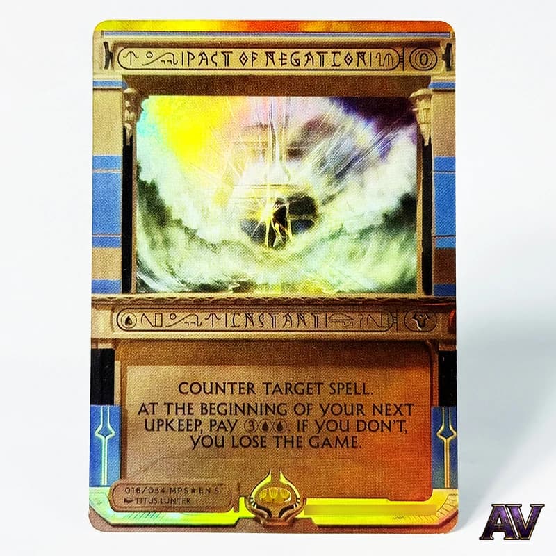 Serie MP2 M16 Pact of Negation Instant Commander Amonkhet Invocations Set Carte Proxy Magiche Replica Holofoil per Giochi di Carte