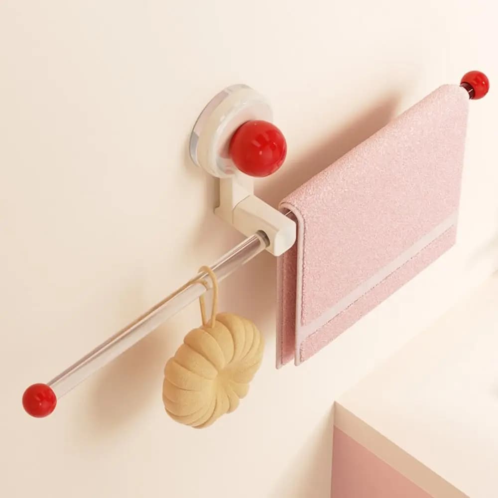 Gancio porta asciugamani da parete leggero con ventosa, porta fasce per capelli, senza foratura, resistente, organizer porta asciugamani per la casa