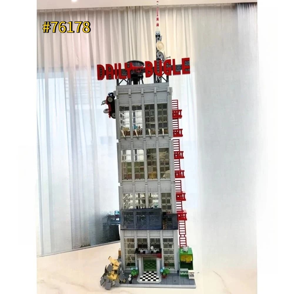 Set di Costruzioni Edificio Ufficio Giornale Compatibile con Particelle Lego, Ideale per Regali di Compleanno 76178