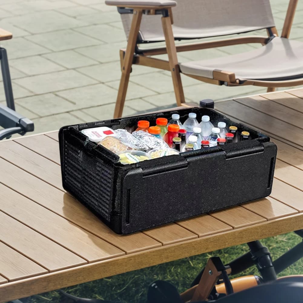 Contenitore Termico a Caricamento dall'Alto, Leggero e Pieghevole, Scatola Frigo Multiuso per Esterni, Ideale per Catering e Trasporto