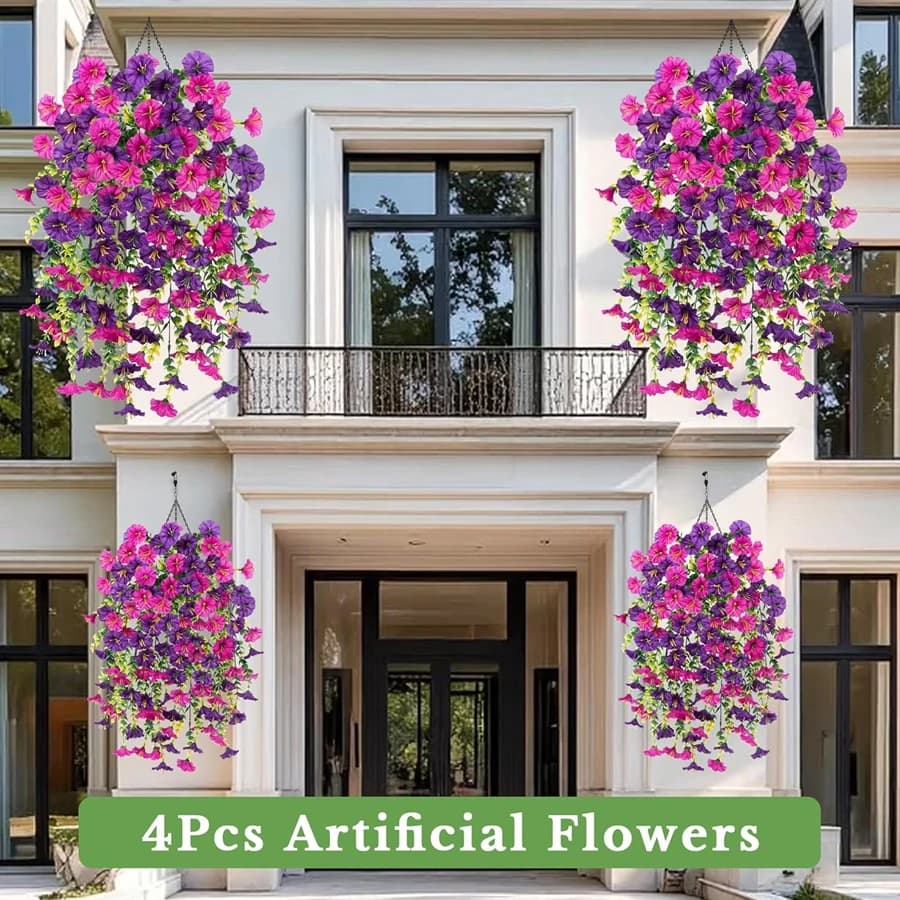 Fiori Artificiali, Piante Rampicanti, Glicine, Ghirlanda per Matrimoni all'Aperto, Decorazioni per Casa, Giardino, Festival, Regali Fai-da-Te