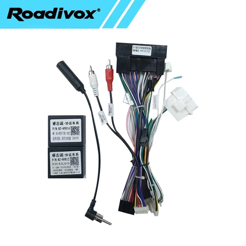 android Car radio Canbus Box Decoder For Hyundai IX35 Sonata 8 Santafe Kia K3 16 pin Wiring Harness Plug Power Cable connector