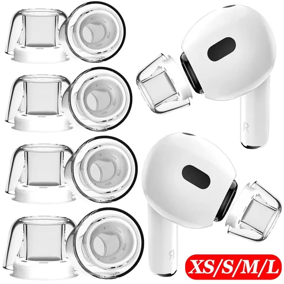 For Airpods Pro 2 Auxiliary Crystal Auxiliary Replacement Transparent Liquid Silicone Auxiliary Bluetooth for Airpods Pro