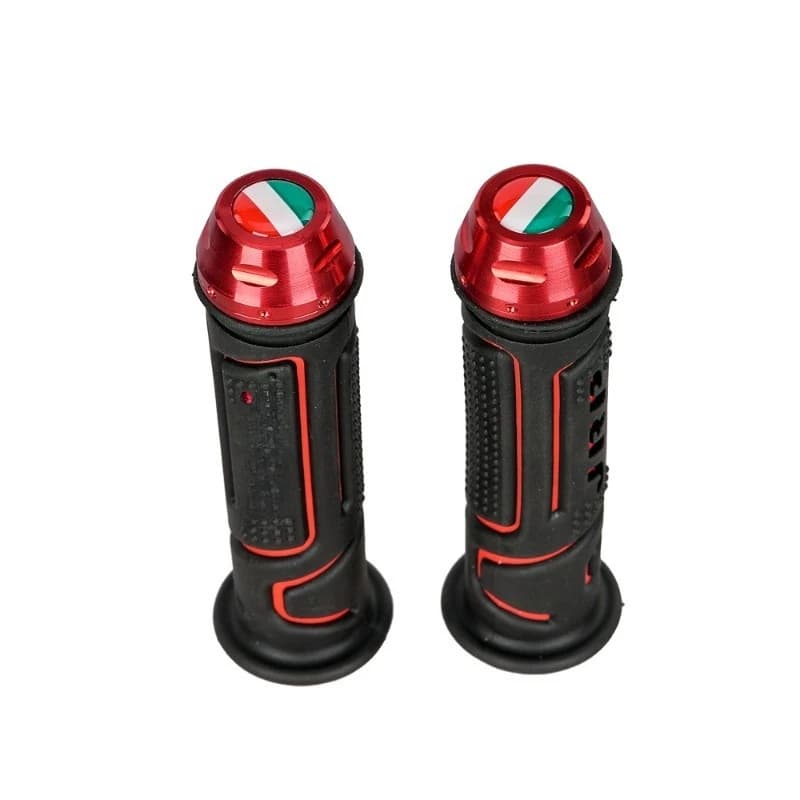 Due paia di coperture per manubrio moto bicolore modificate, versione universale KOSO resistente all'usura e antiurto.
