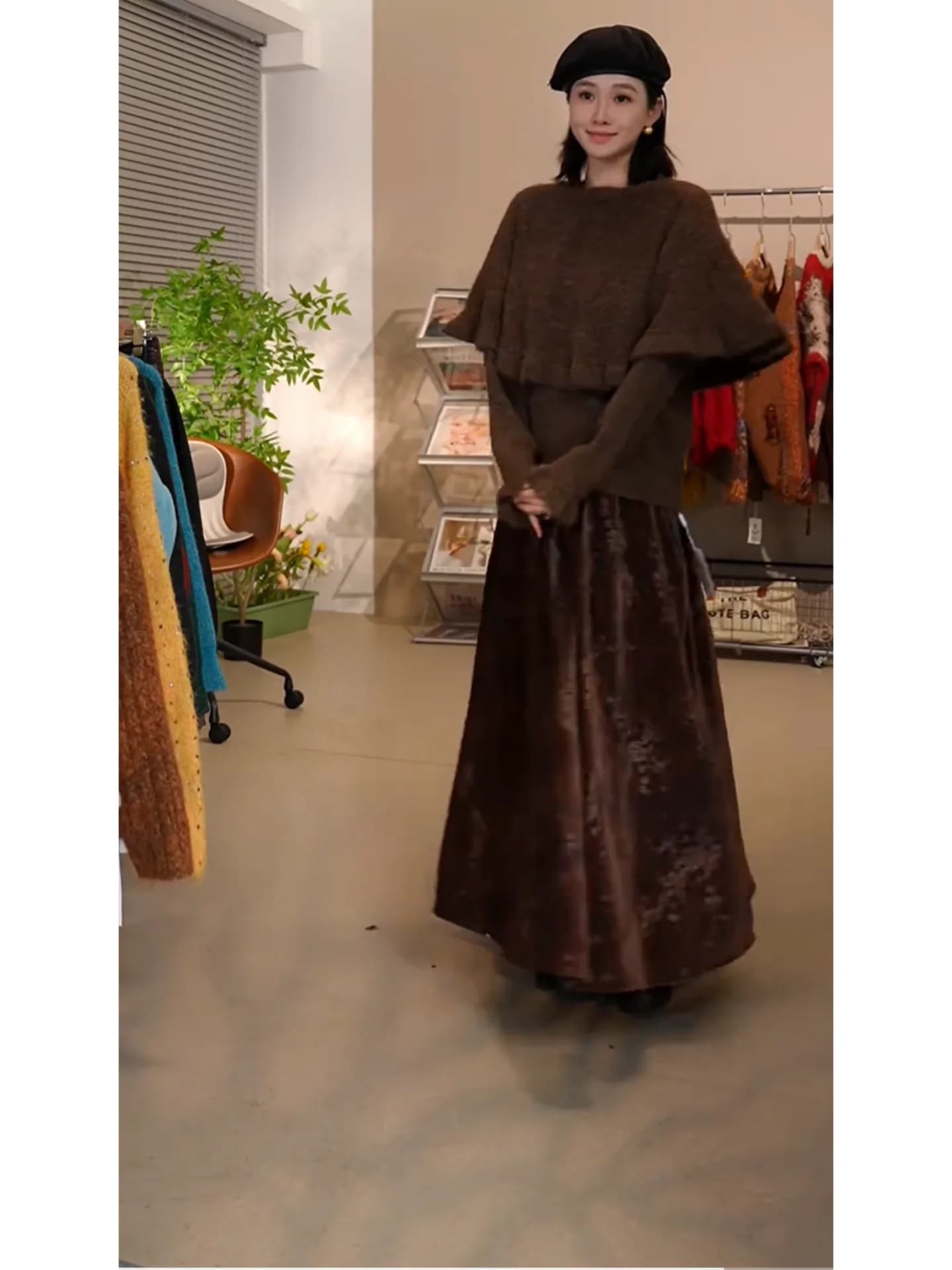 Coreano Laid-ba Sle Maglia da donna lunga Sve Set Carne che nasconde Trendy Winter Faion Abbigliamento casual Vita alta orts