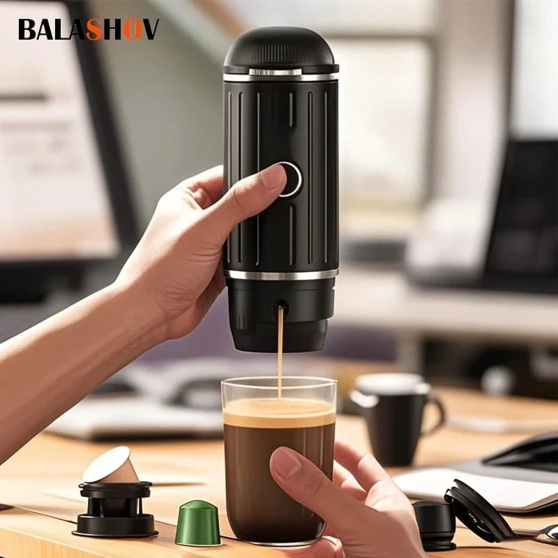 Macchina per caffè espresso con riscaldamento portatile senza fili Macchina per caffè ricaricabile con estrazione concentrata per ufficio da viaggio