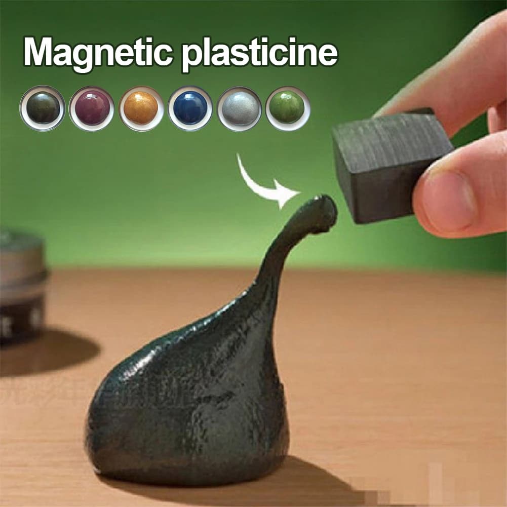 Argilla Magnetica Fai-da-Te per Bambini, Slime Ferrofluido, Accessori per Giochi, Regali Popolari per Bambini
