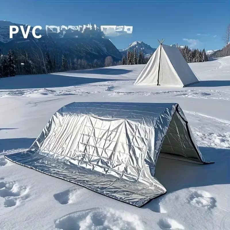 ​​2PCS Emergency Survival Blankets - 130x210cm Heavy Duty Thermal Insulation for Camping, Hiking & Survival​