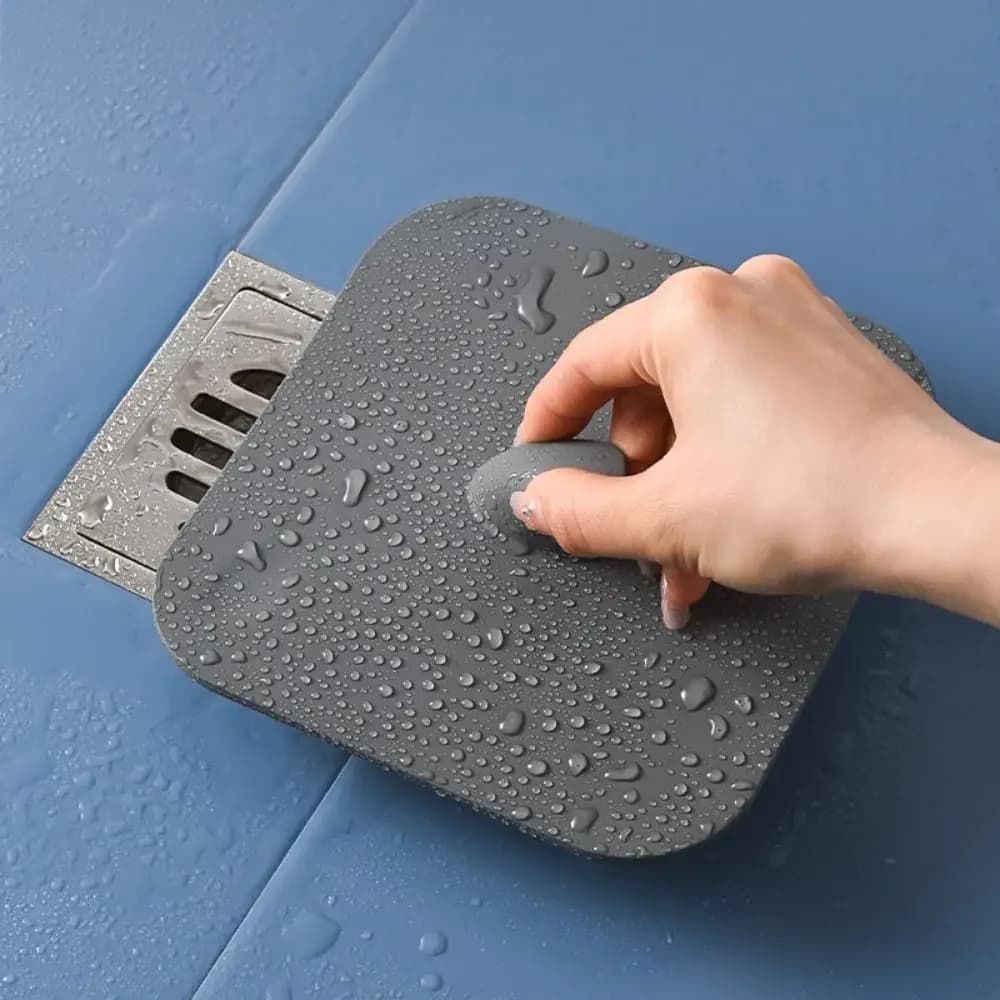 Tappetino Deodorante in Silicone per Scarico Bagno, Anti-Odore, Tappo per WC, Copertura per Fognature, Accessori Bagno Ecologici